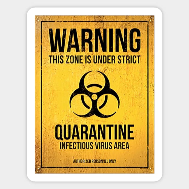 Corona Quarantine Zone Sticker by Tovers